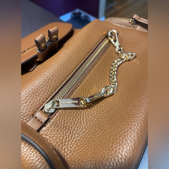 Michael Kors Medium Jet Set Pebble Leather Backpack With Wallet New - Picture 6 of 10